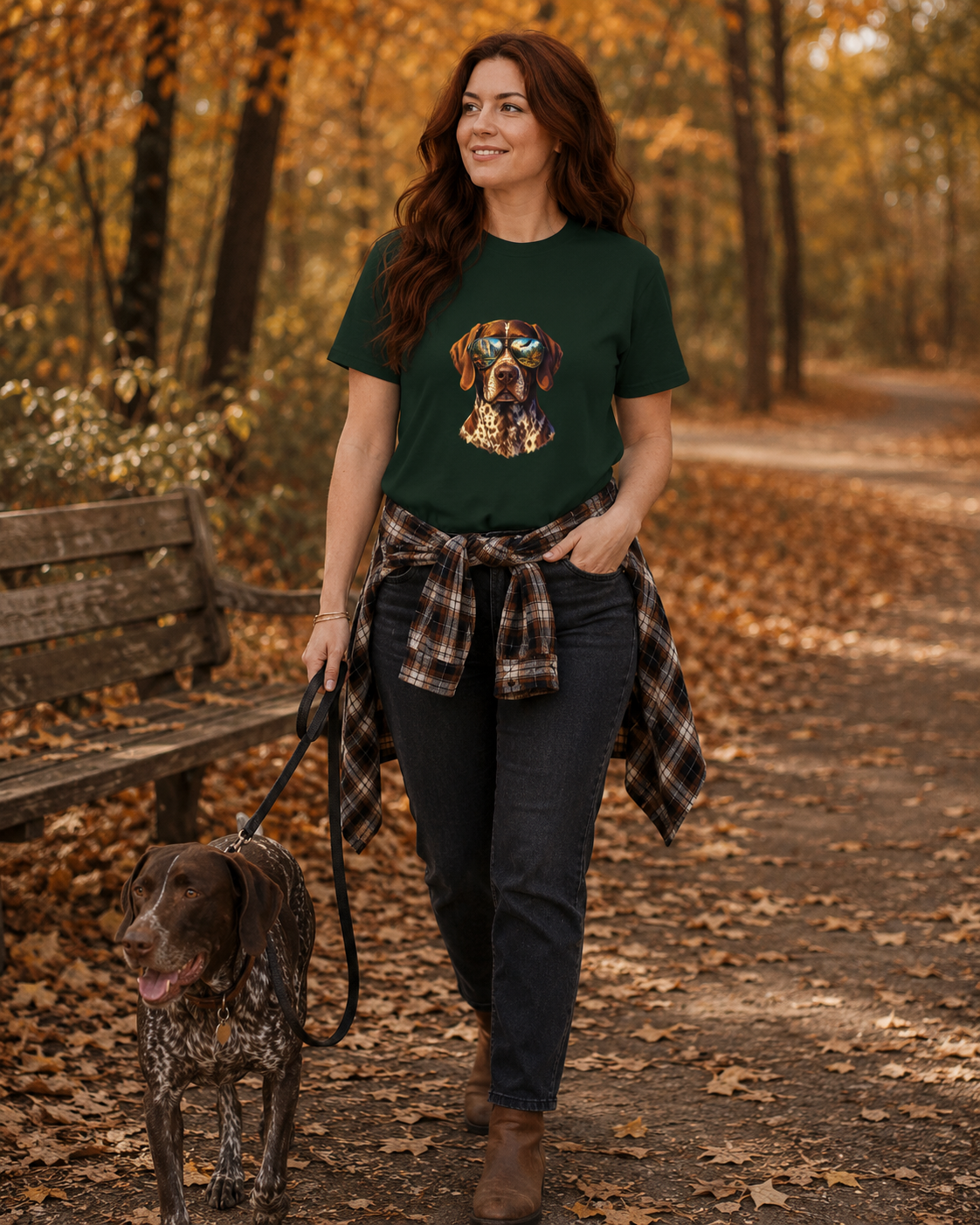 German Shorthaired Pointer T-Shirt | Outdoor Dog Lover Tee