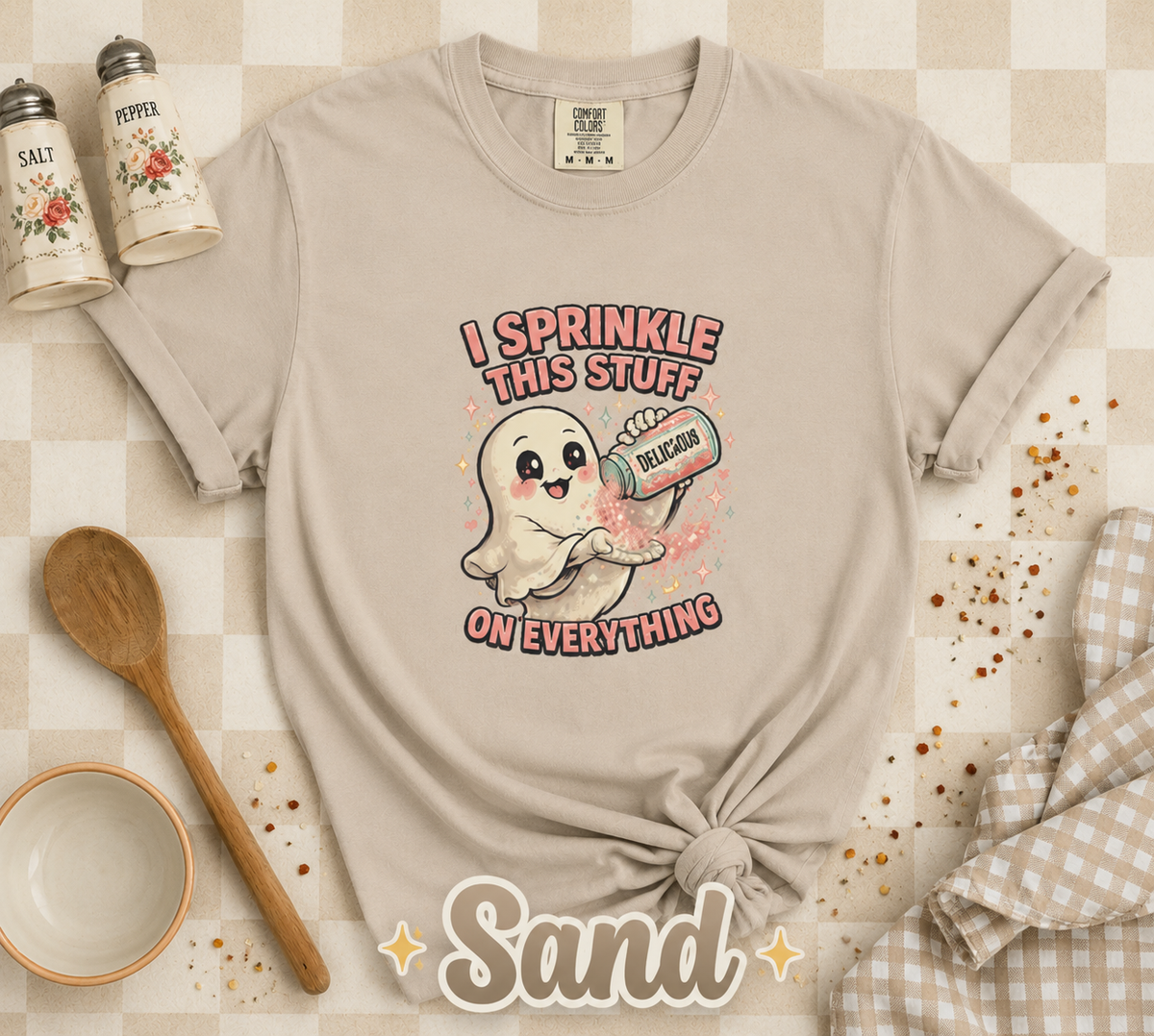 I Sprinkle Delusion on Everything Funny Ghost T-Shirt