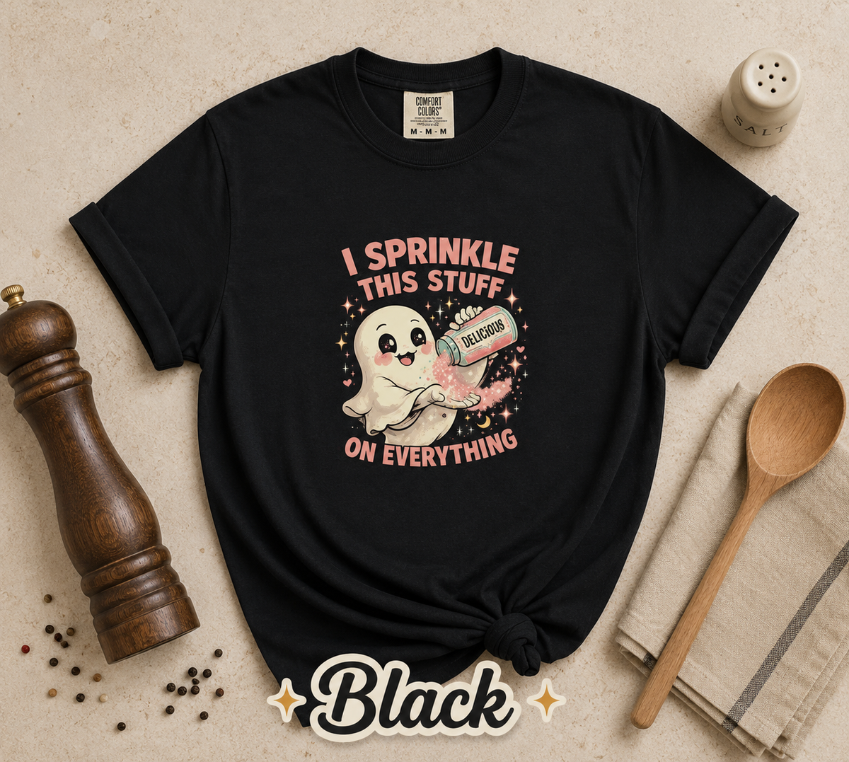 I Sprinkle Delusion on Everything Funny Ghost T-Shirt