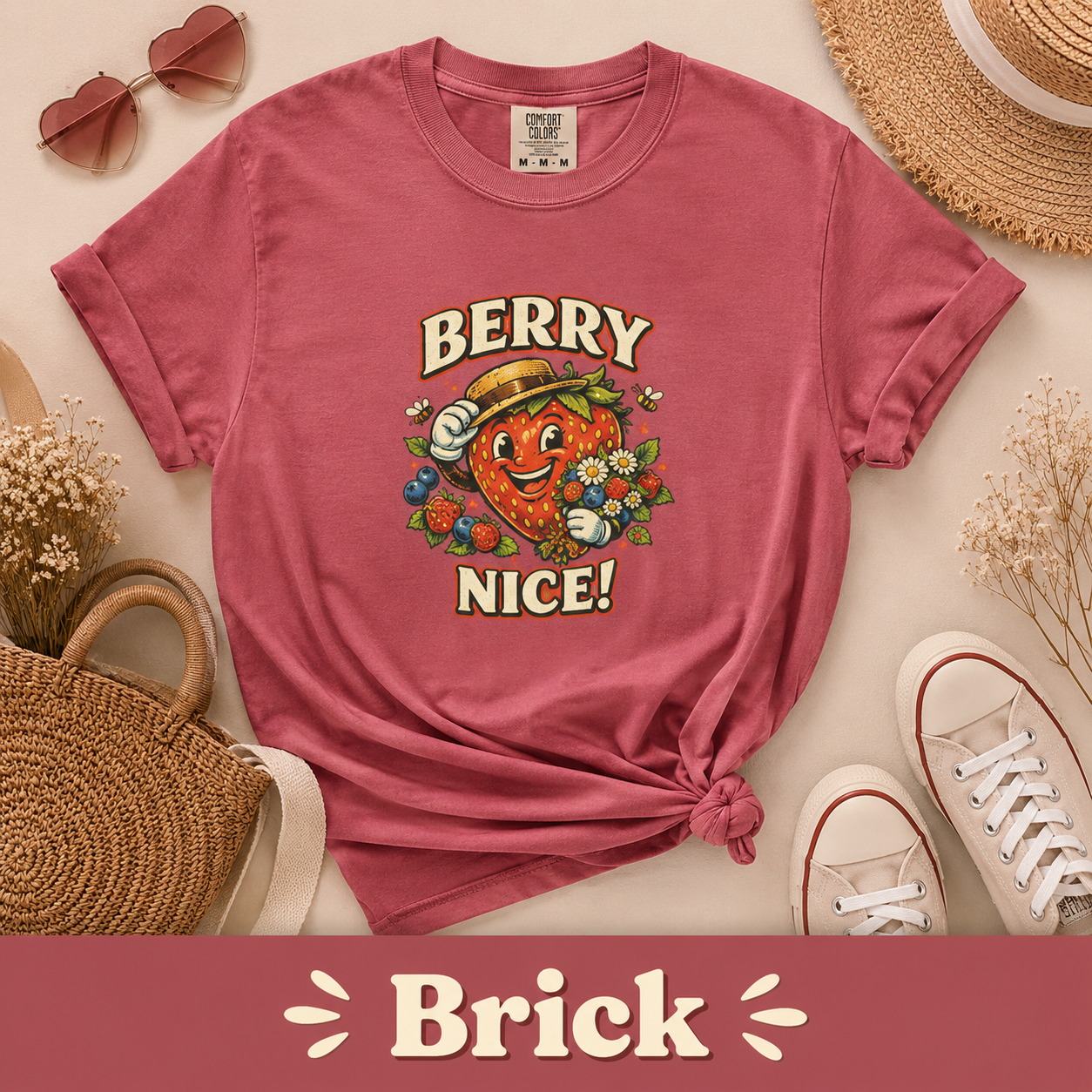 Berry Nice! Comfort Colors® Strawberry T-Shirt