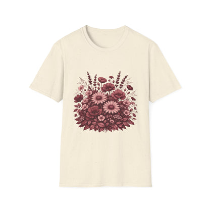 Botanical Wildflower Bouquet Graphic Tee | Vintage Floral Shirt