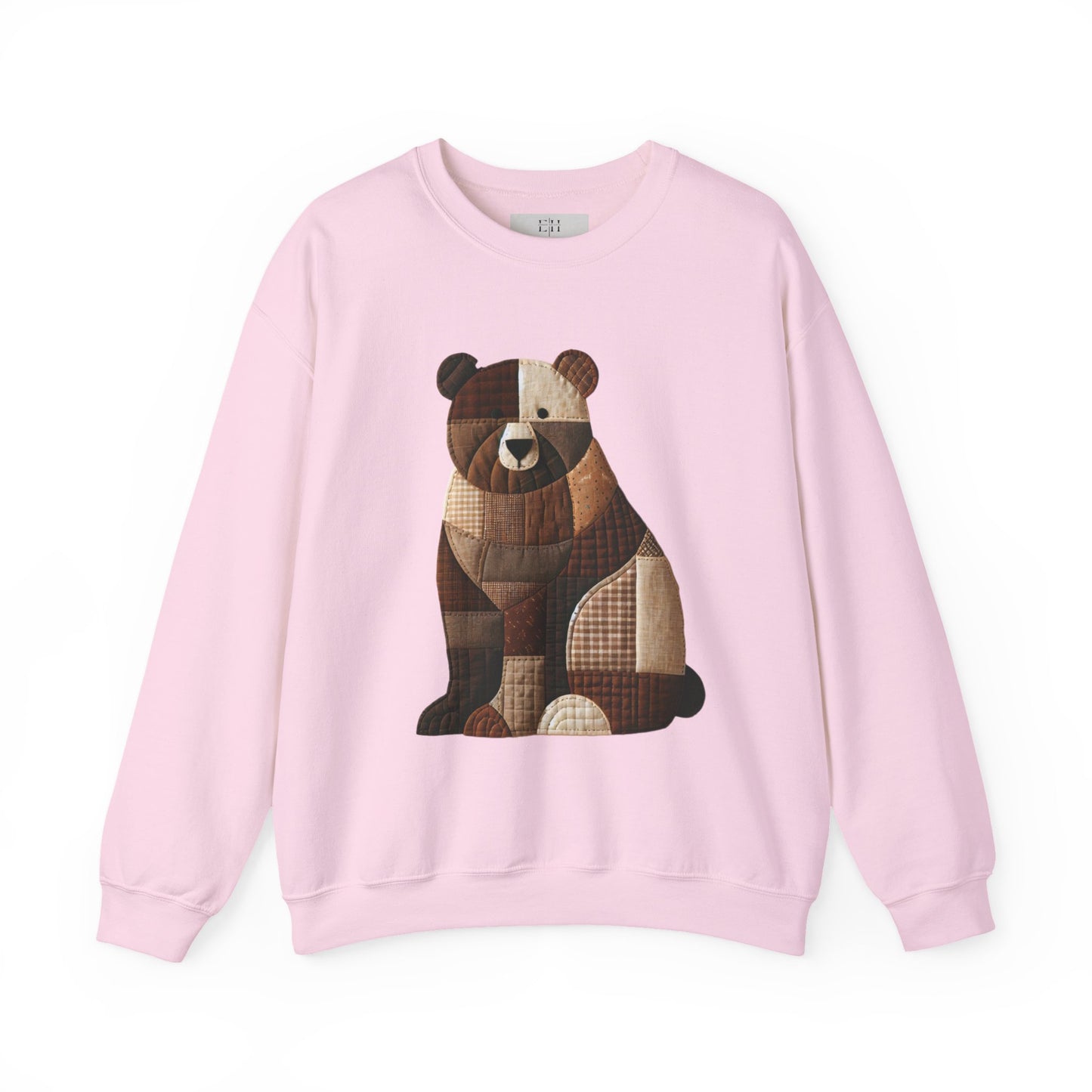 Patchwork Bear Sweatshirt | Cozy Farm Animal Crewneck – Ember Heights