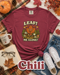 Leaf Me Alone Comfort Colors® T-Shirt | Funny Fall Maple Leaf Tee