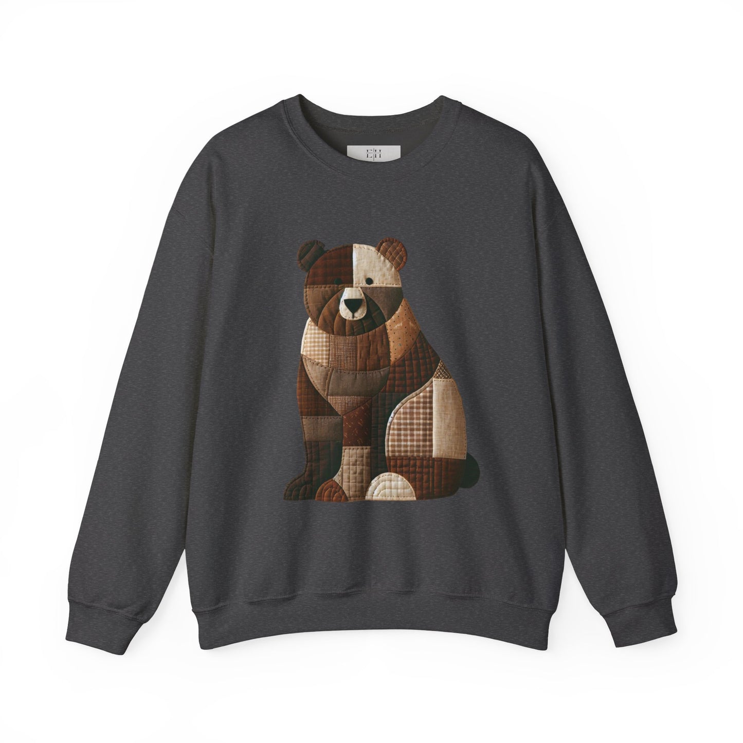 Patchwork Bear Sweatshirt | Cozy Farm Animal Crewneck – Ember Heights