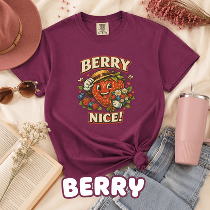 Berry Nice! Comfort Colors® Strawberry T-Shirt