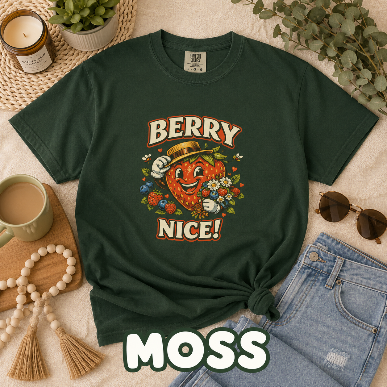 Berry Nice! Comfort Colors® Strawberry T-Shirt