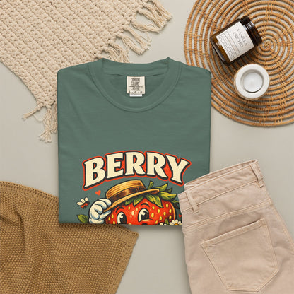 Berry Nice Strawberry Graphic Tee | Comfort Colors® Garment-Dyed T-Shirt