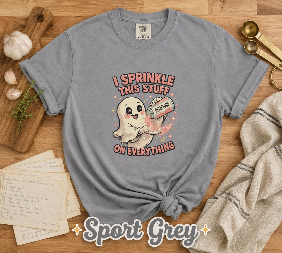 I Sprinkle Delusion on Everything Funny Ghost T-Shirt