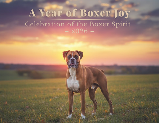 Boxer Dog Wall Calendar 2026 | Monthly Boxer Photo Calendar