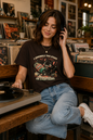 I Sprinkle This Stuff on Everything Cat T-Shirt | Funny Retro Chaos Cat Graphic Tee