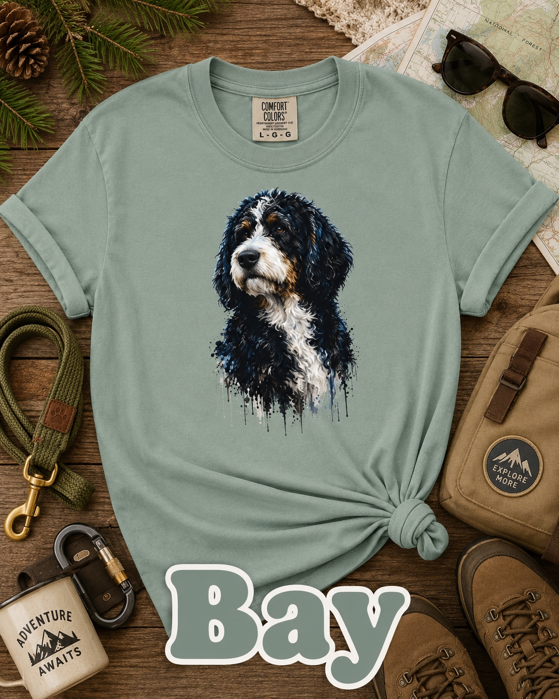 Bernedoodle T-Shirt | Artistic Dog Lover Graphic Tee