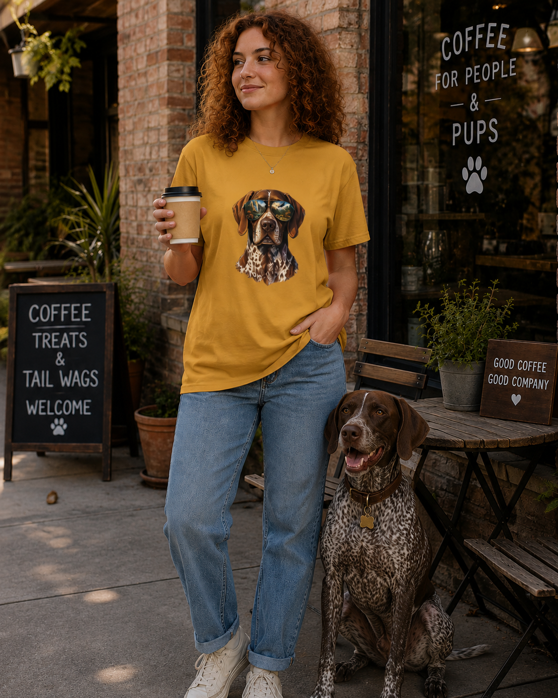 German Shorthaired Pointer T-Shirt | Outdoor Dog Lover Tee
