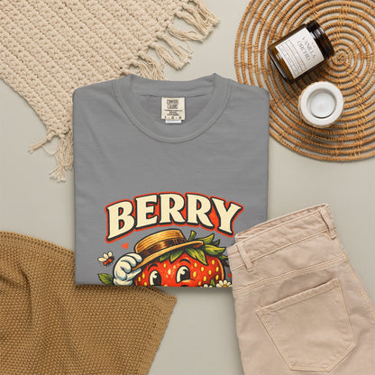 Berry Nice Strawberry Graphic Tee | Comfort Colors® Garment-Dyed T-Shirt