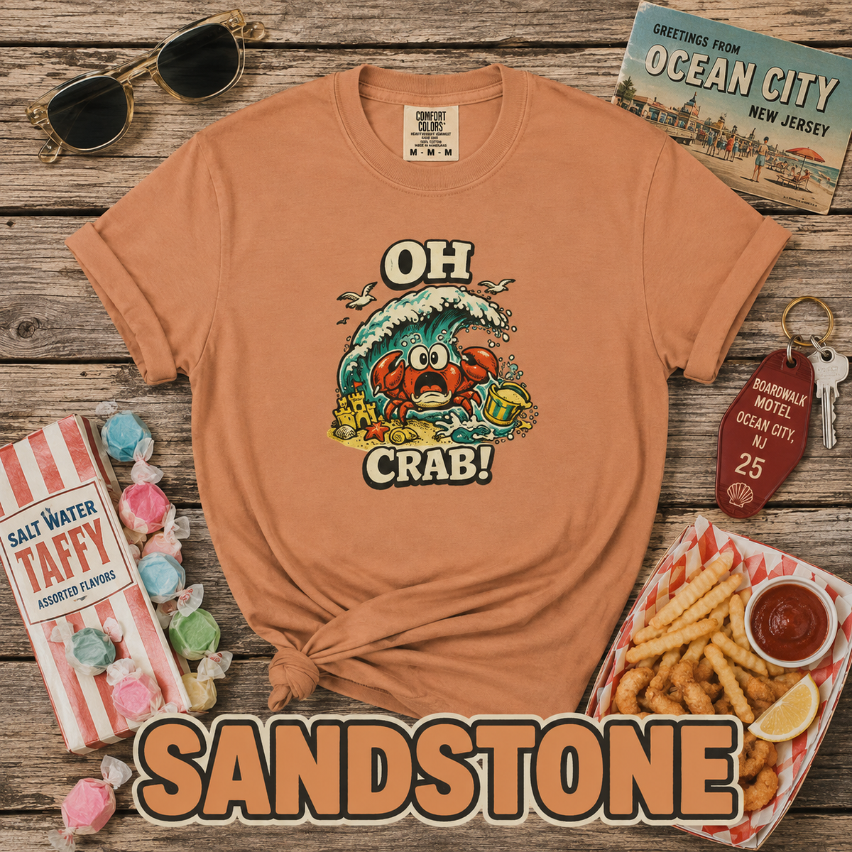Oh Crab! Funny Beach Crab T-Shirt | Retro Summer Tee