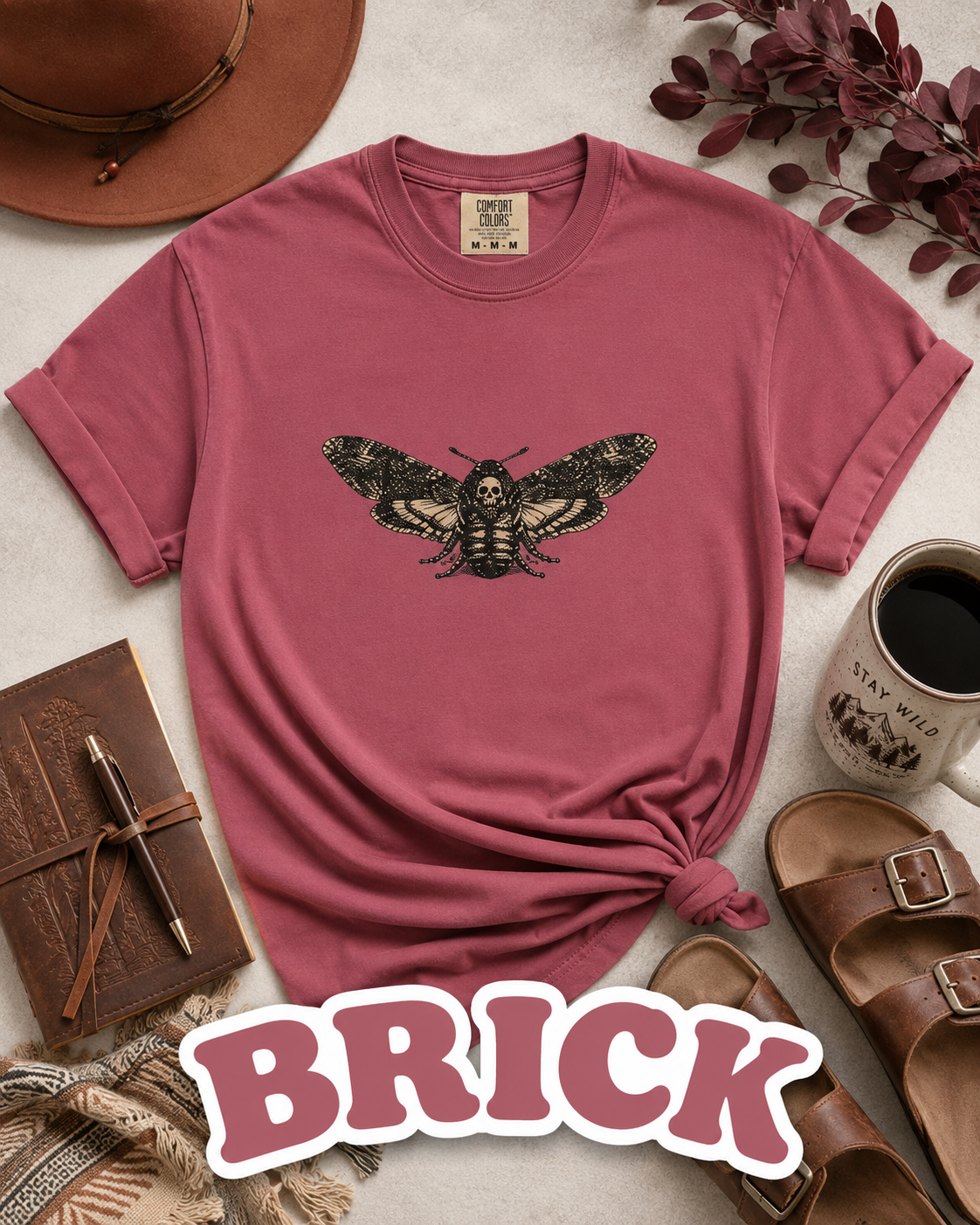 Death's-Head Hawkmoth Vintage Gothic T-Shirt | Dark Academia Nature Tee