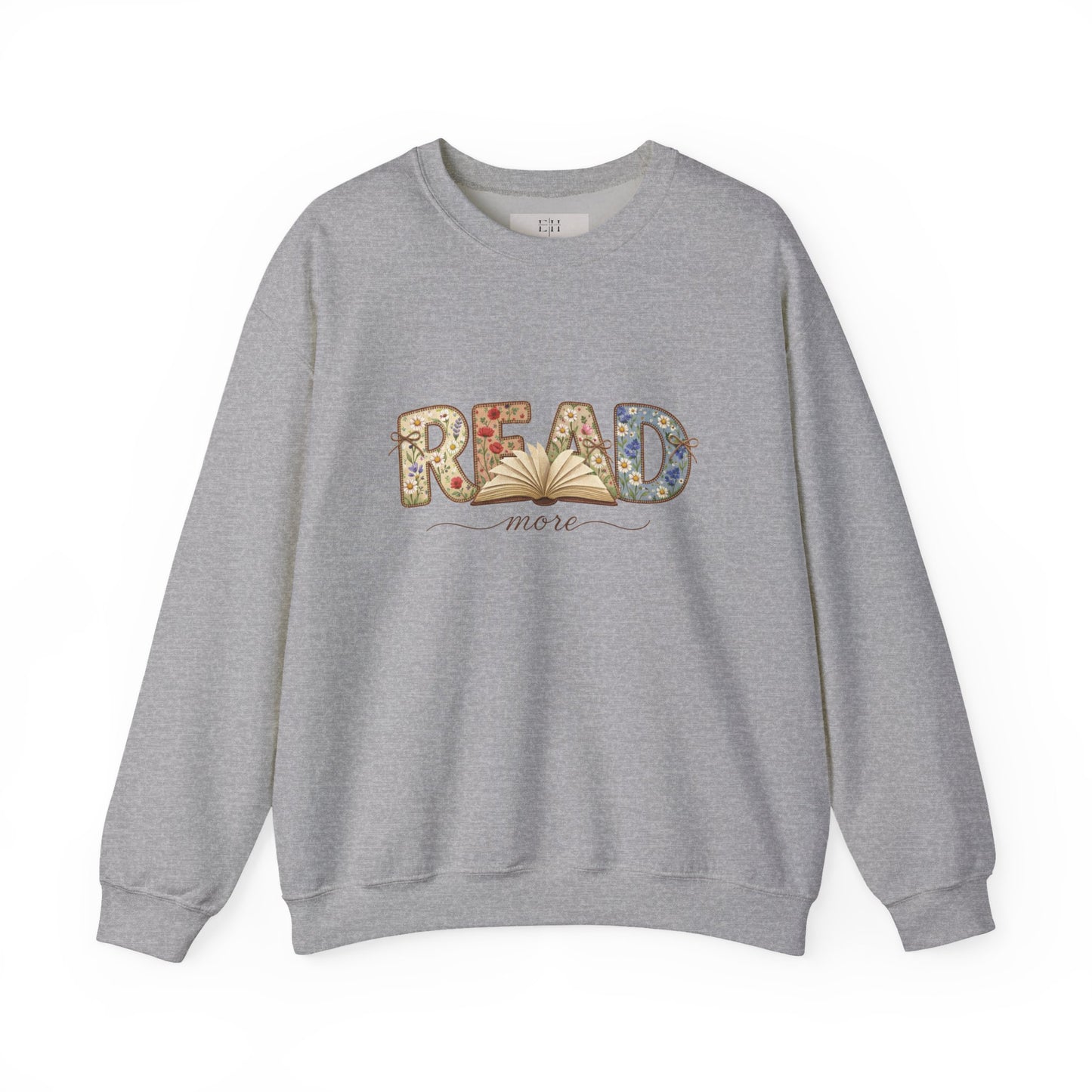 Read More Book Lover Sweatshirt – Cozy Bookish Graphic Crewneck for Readers, Bookworm Aesthetic Fall Pullover