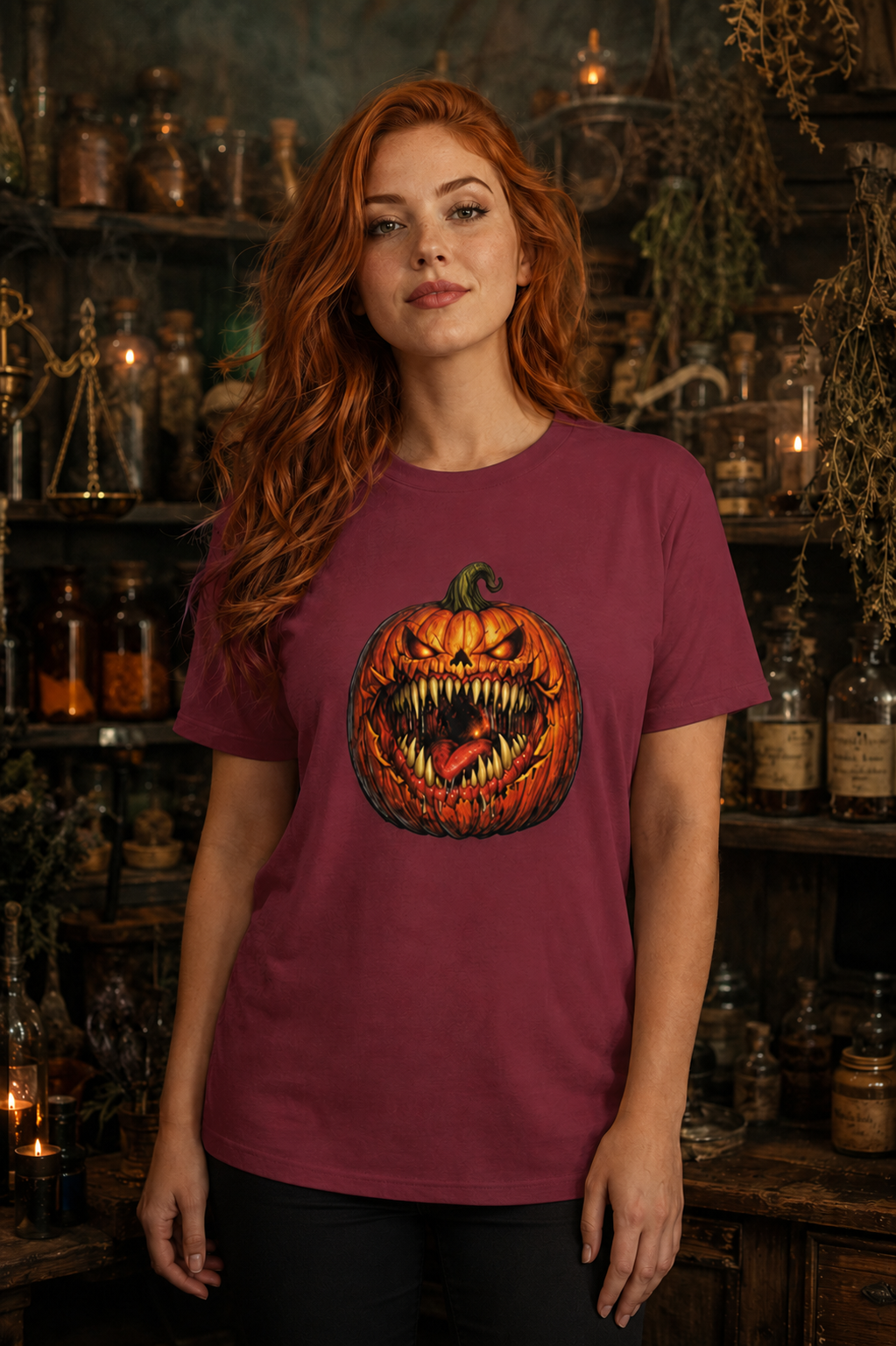 Scary Pumpkin Shirt, Evil Jack O Lantern Graphic Tee, Halloween Horror T-Shirt, Creepy Fall Shirt, Spooky Season Gift