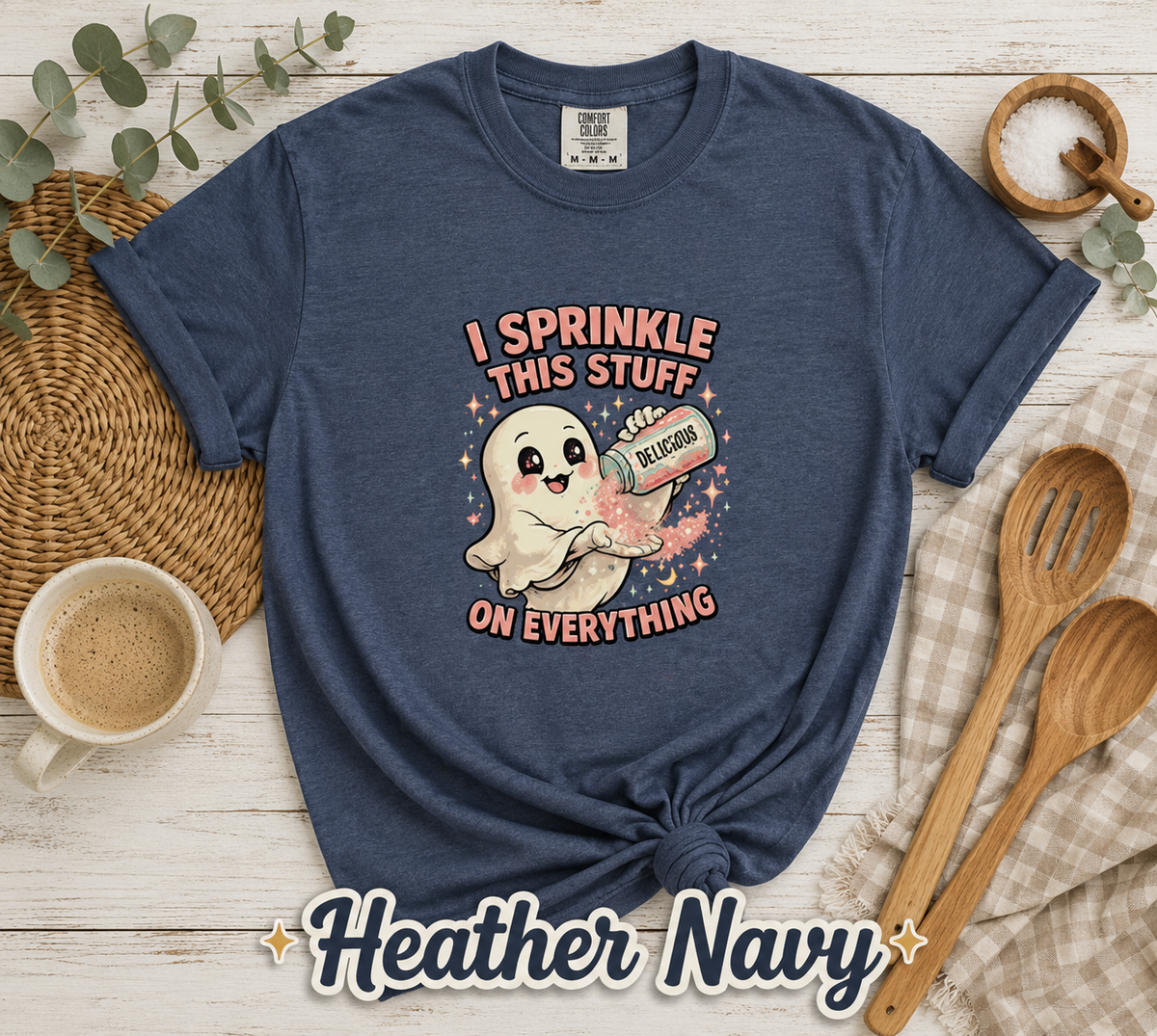 I Sprinkle Delusion on Everything Funny Ghost T-Shirt