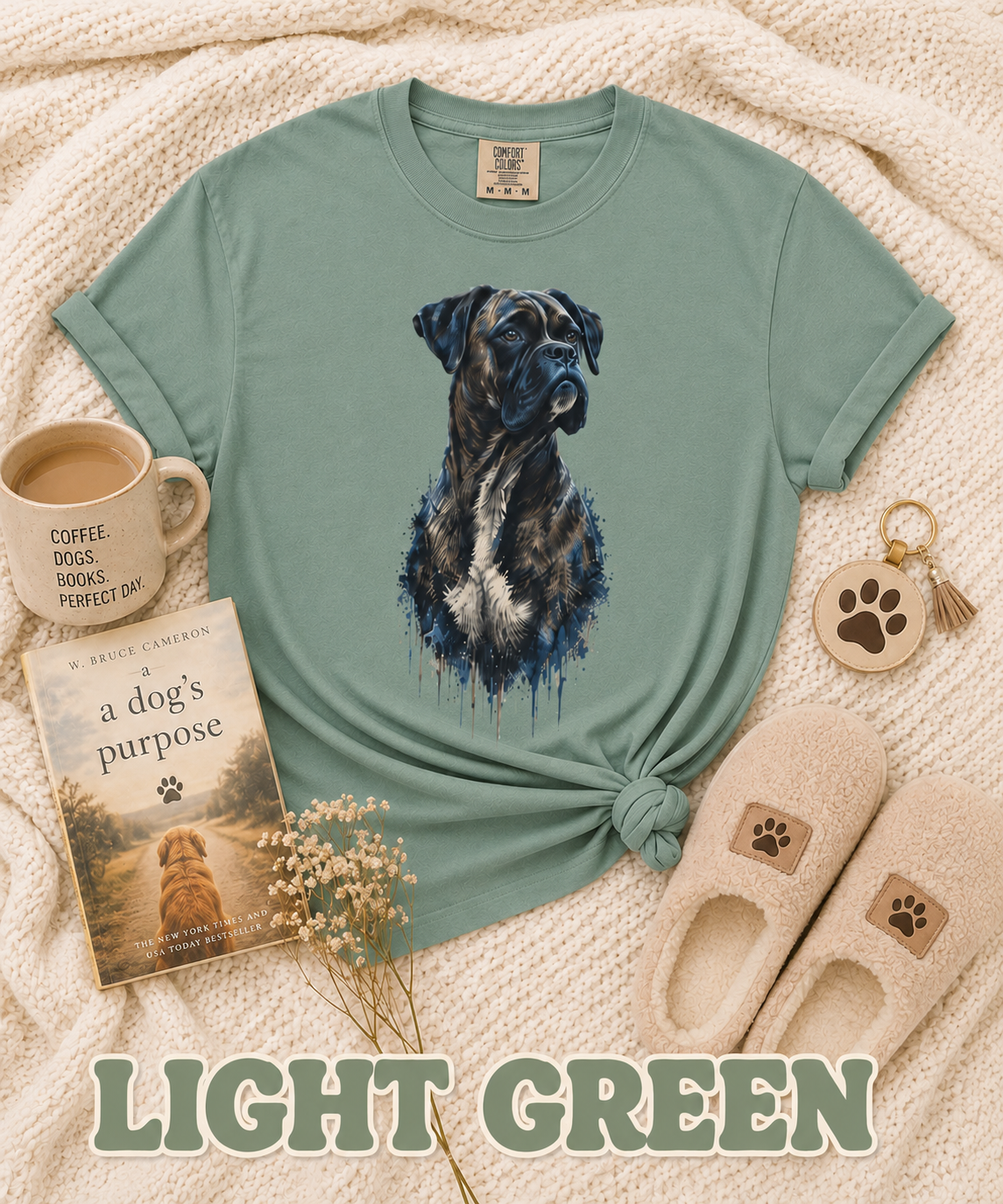 Boxer Dog Graphic T-Shirt | Artistic Boxer Lover Tee