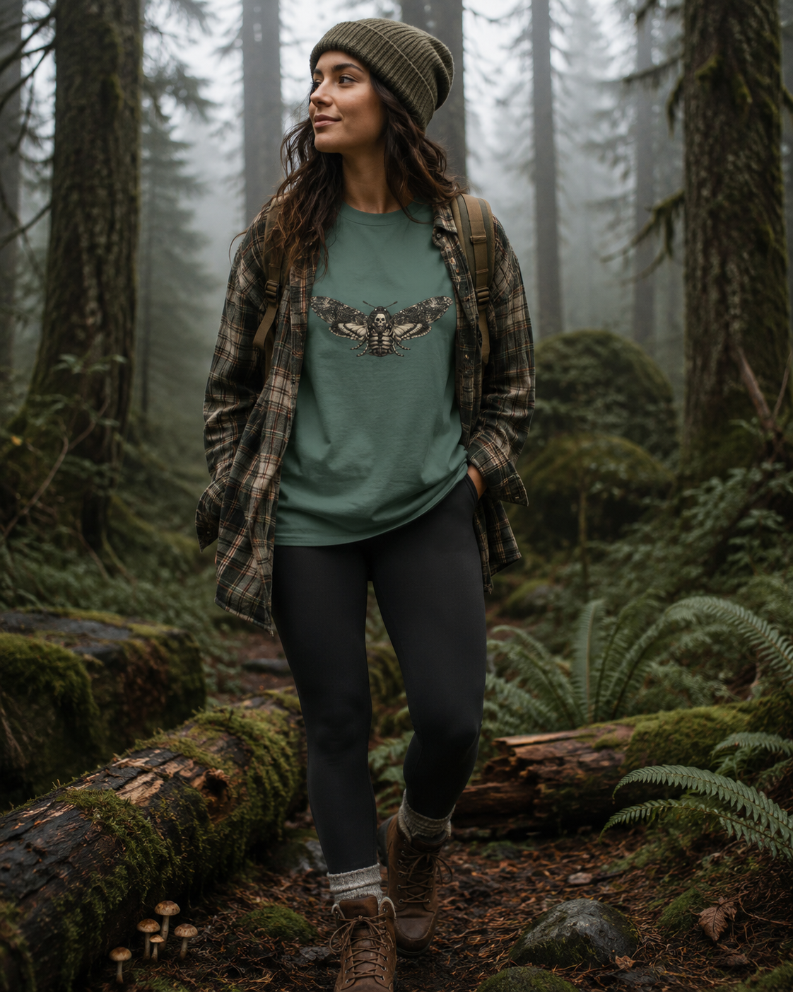 Death's-Head Hawkmoth Vintage Gothic T-Shirt | Dark Academia Nature Tee