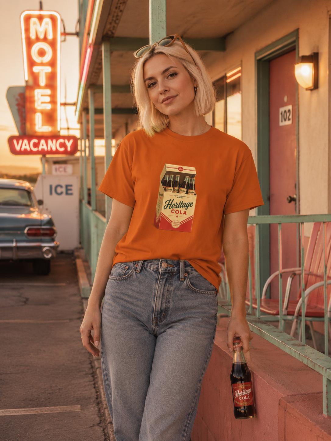 Vintage Heritage Cola Retro Soda Graphic T-Shirt