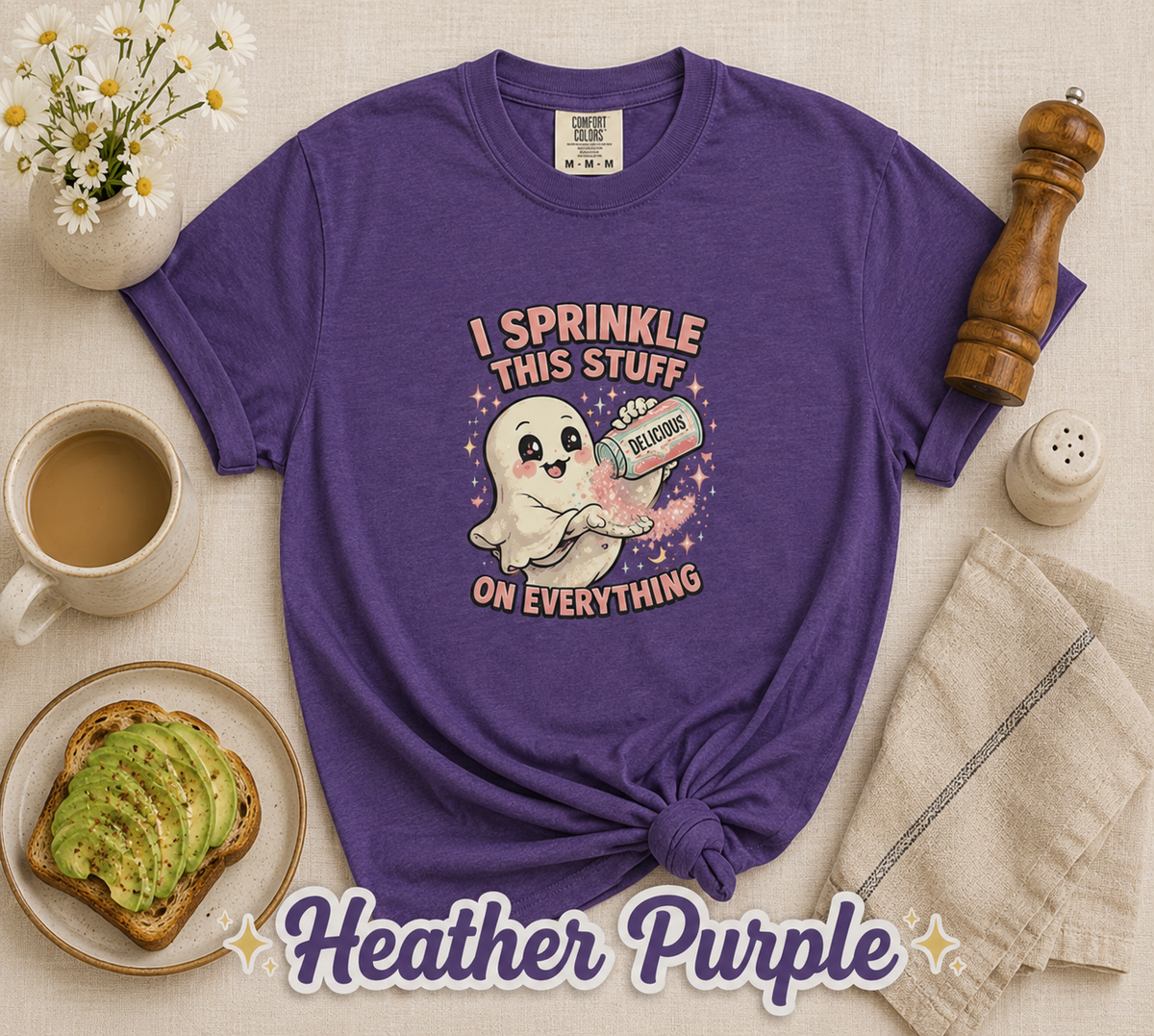 I Sprinkle Delusion on Everything Funny Ghost T-Shirt