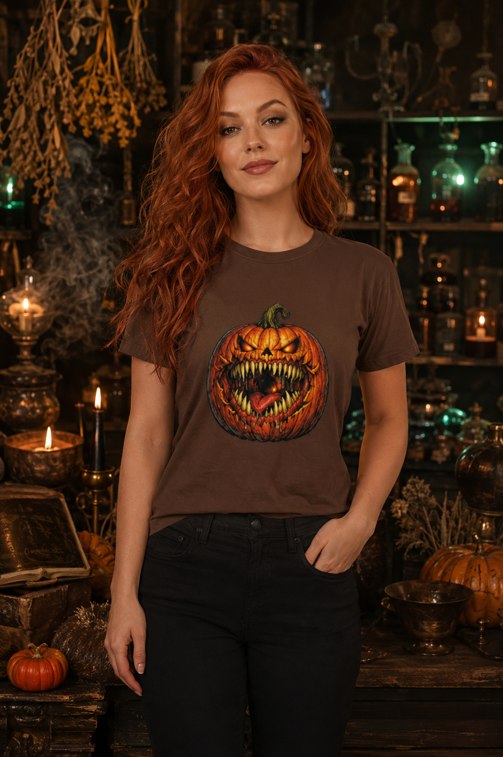 Scary Pumpkin Shirt, Evil Jack O Lantern Graphic Tee, Halloween Horror T-Shirt, Creepy Fall Shirt, Spooky Season Gift