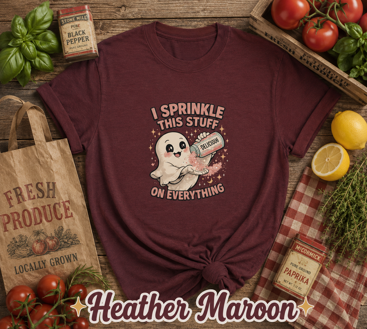 I Sprinkle Delusion on Everything Funny Ghost T-Shirt