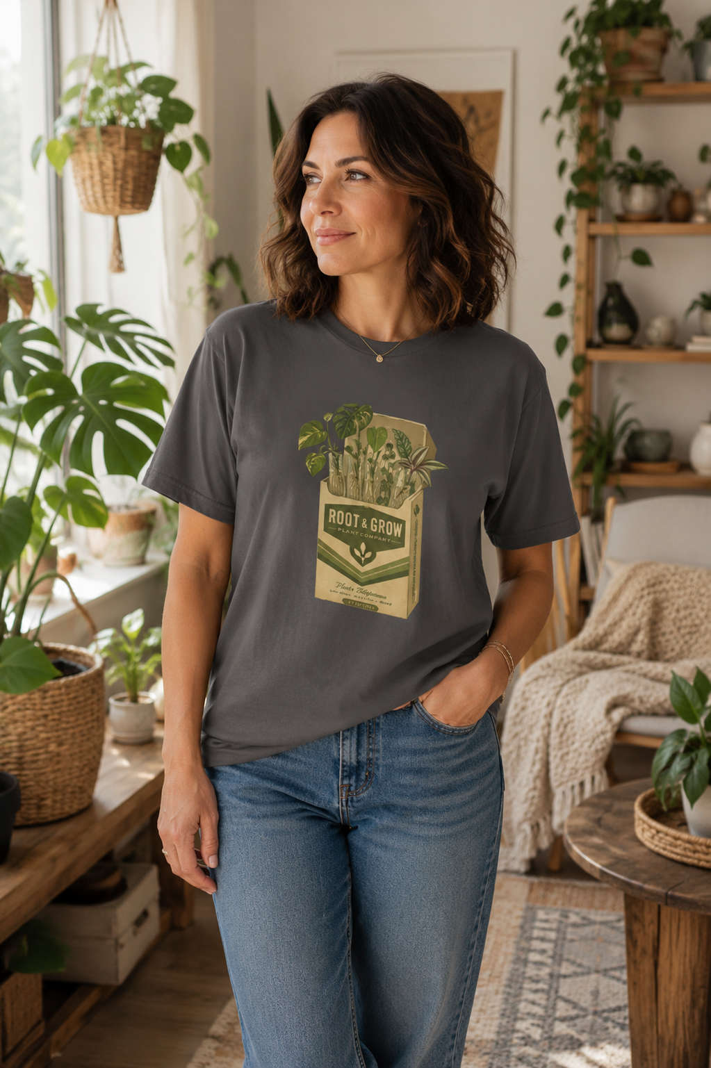 Root & Grow Plant Propagation T-Shirt | Houseplant Lover Tee