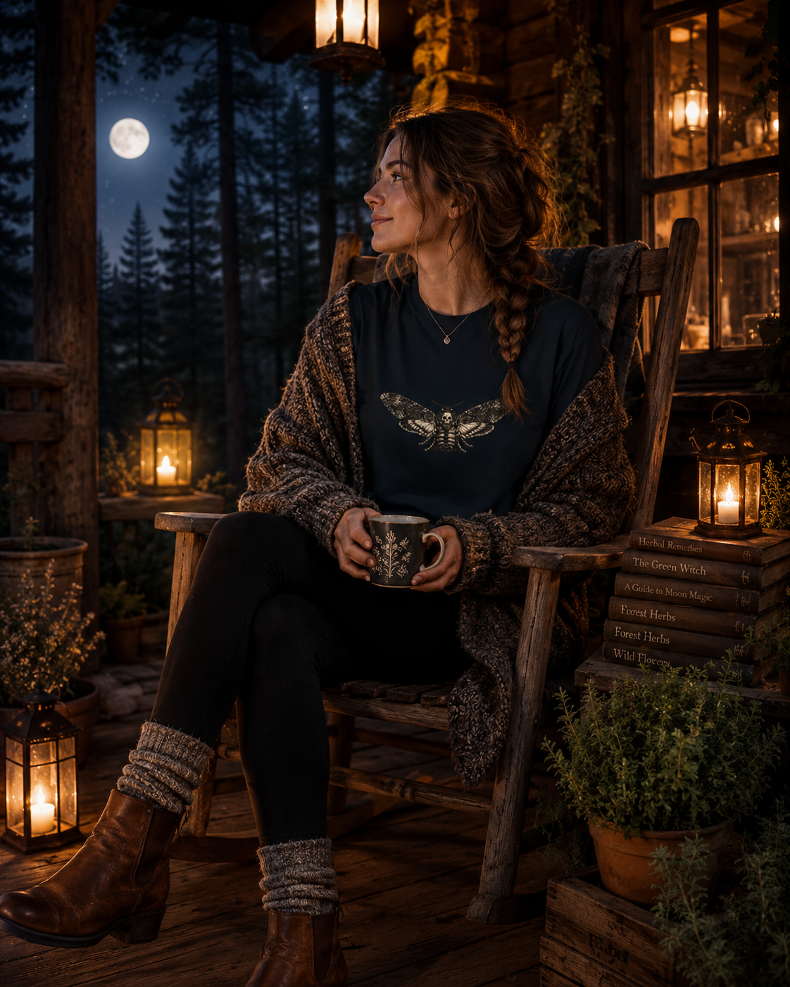 Death's-Head Hawkmoth Vintage Gothic T-Shirt | Dark Academia Nature Tee