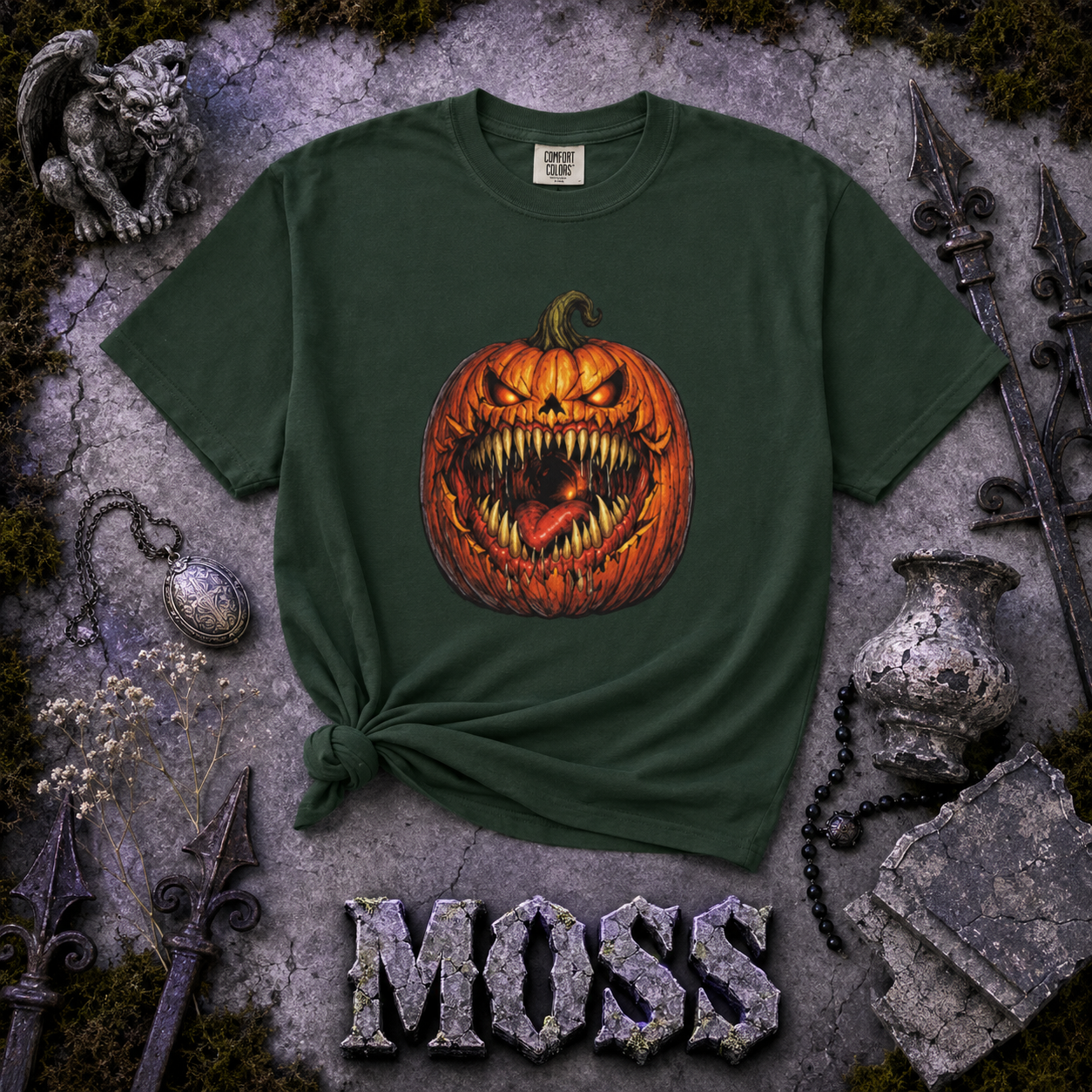 Scary Pumpkin Shirt, Evil Jack O Lantern Graphic Tee, Halloween Horror T-Shirt, Creepy Fall Shirt, Spooky Season Gift
