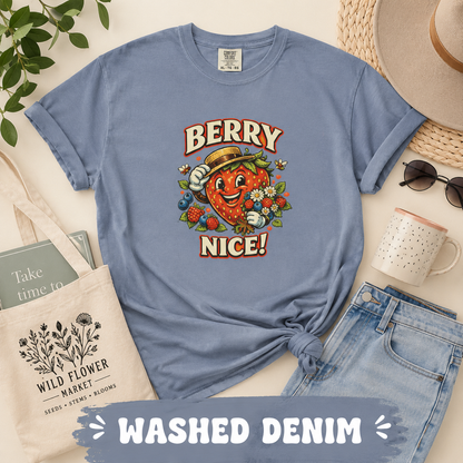 Berry Nice! Comfort Colors® Strawberry T-Shirt