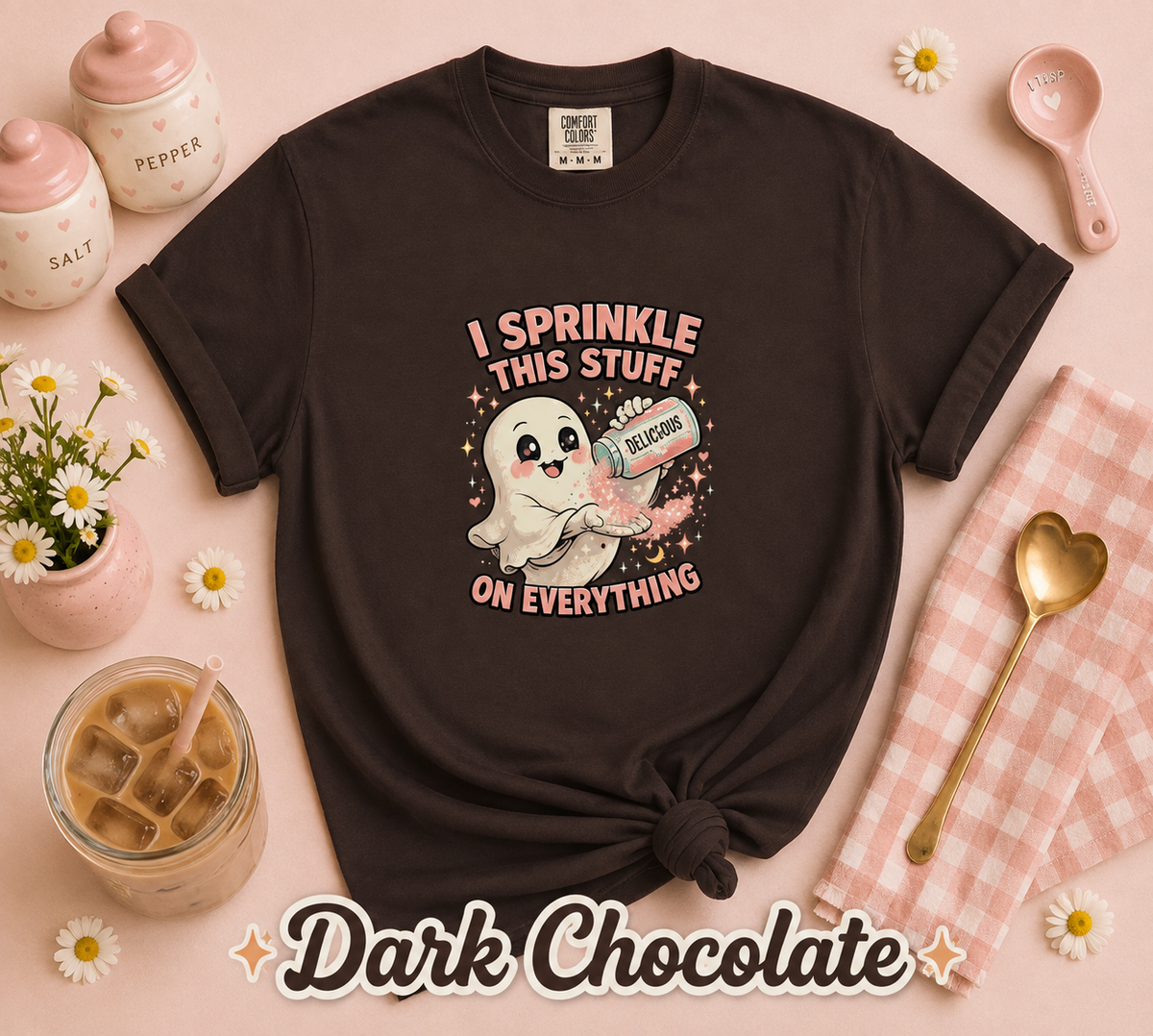 I Sprinkle Delusion on Everything Funny Ghost T-Shirt