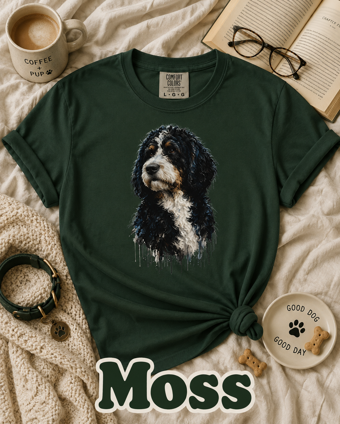 Bernedoodle T-Shirt | Artistic Dog Lover Graphic Tee